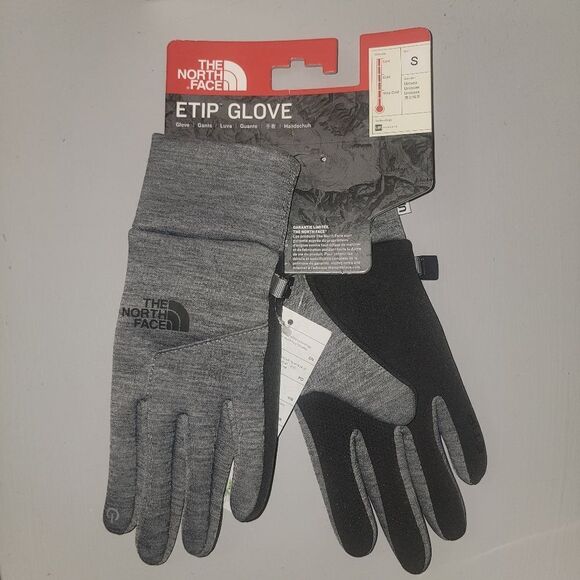 Last Pair!!! The North Face Gray Etip📲  touchscreen Glove🧤 Size small - Picture 2 of 16